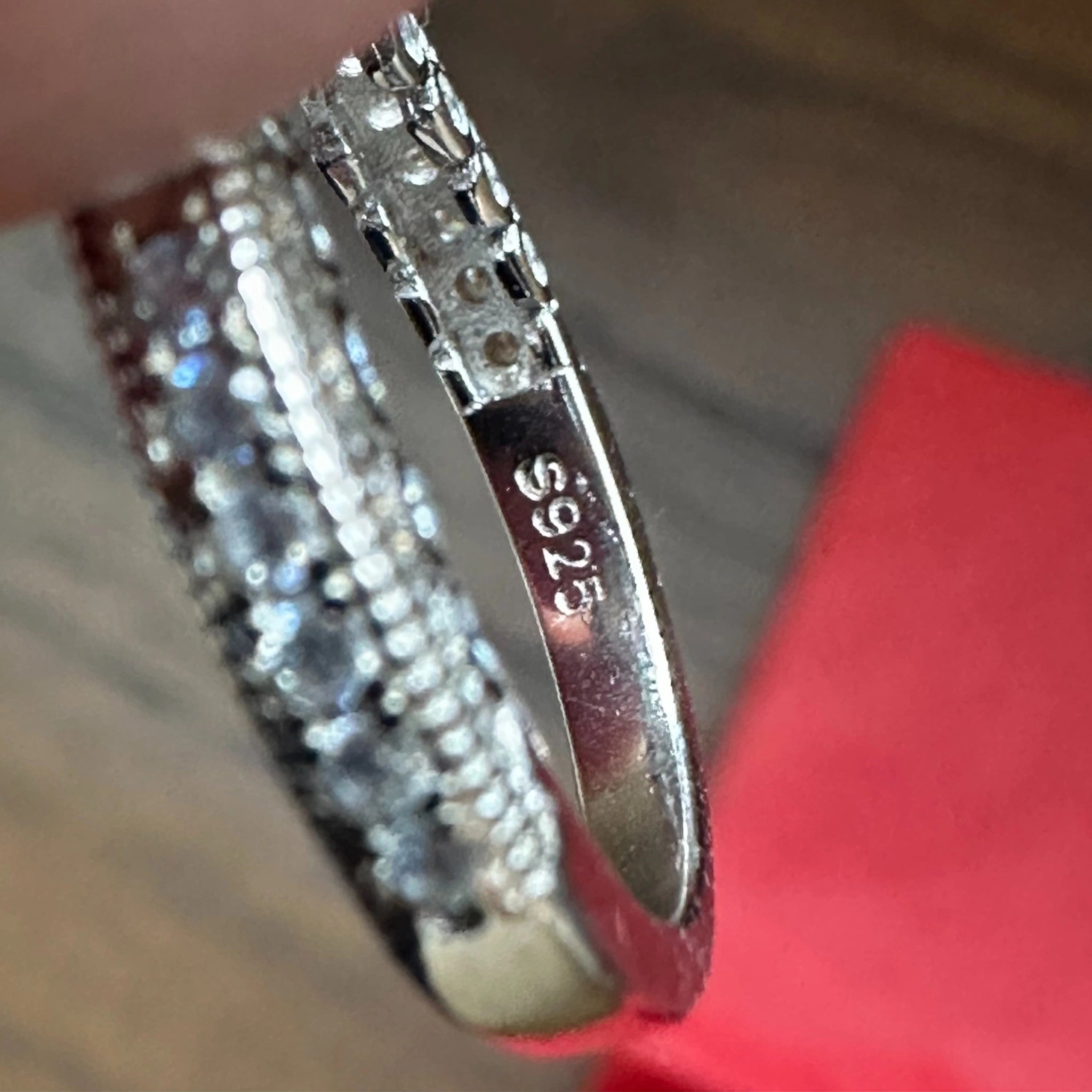 925 Sterling Silver Cushion Halo CZ Engagement & Promise Ring for Women