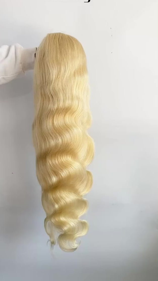 13x4 HD Lace Front Wig – 100% Virgin Indian Hair – Glue less, Pre-Bleached Knots