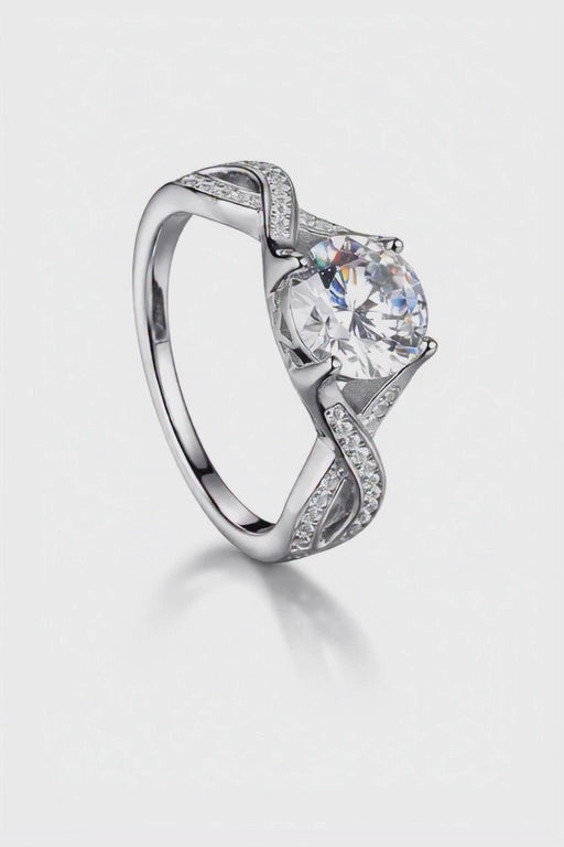 925 Sterling Silver Simulated Diamond Infinity Promise Ring